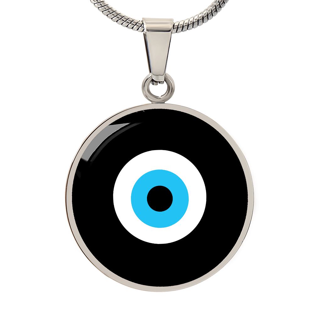 Evil Eye Necklace | Black | Free Shipping