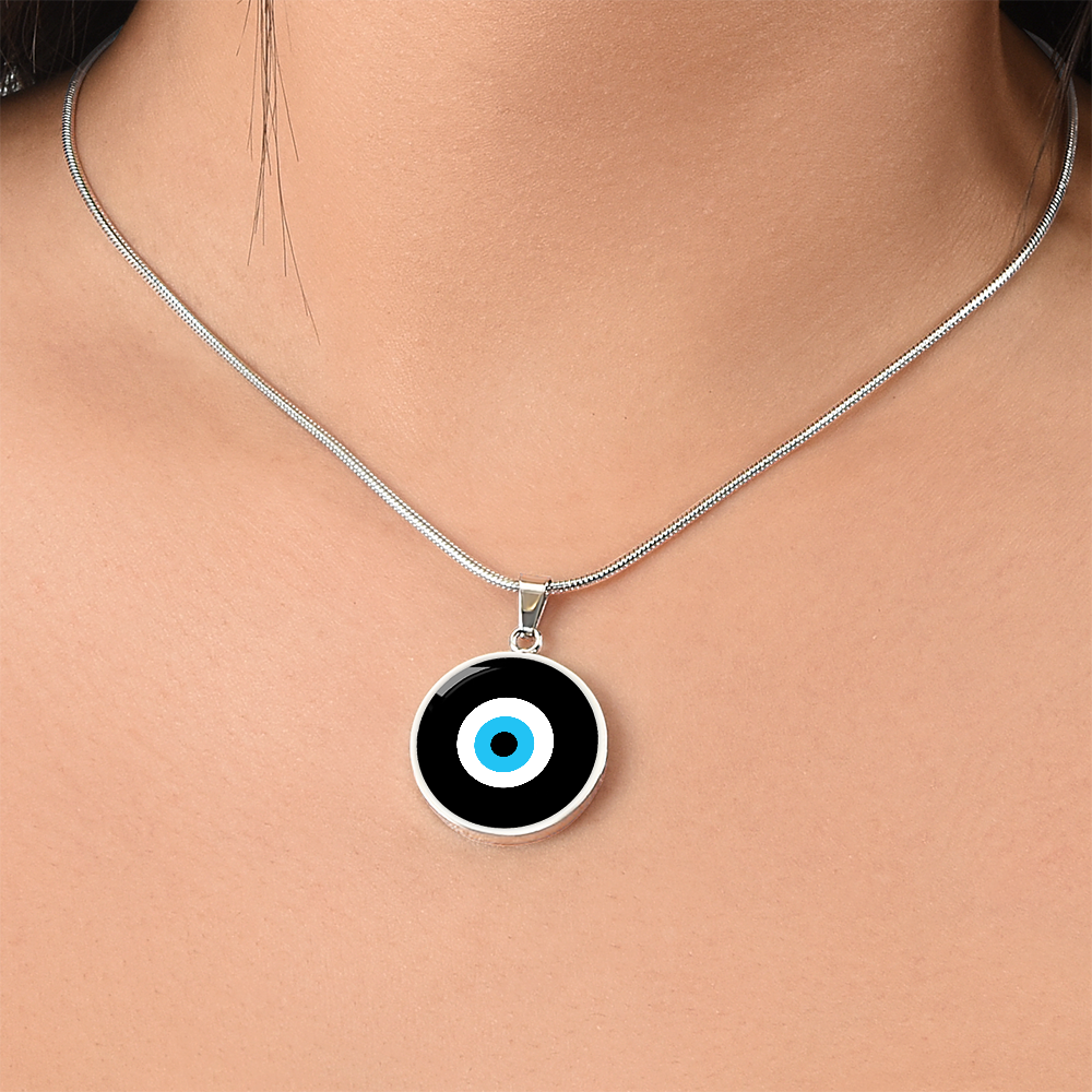 Evil Eye Necklace | Black | Free Shipping