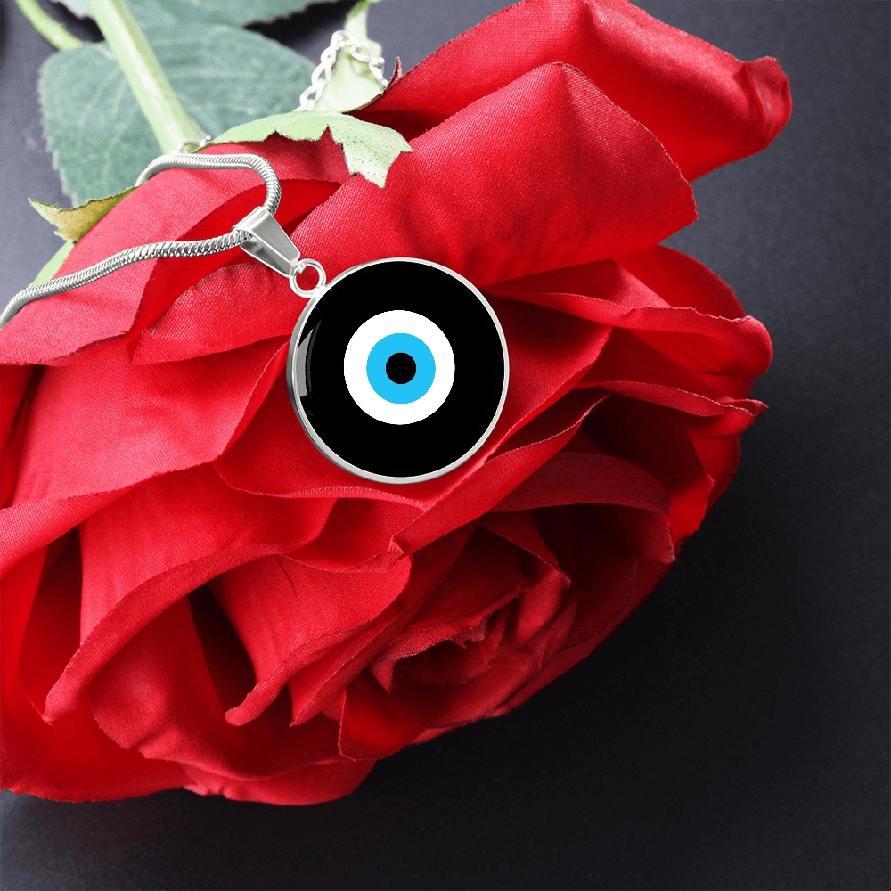 Evil Eye Necklace | Black | Free Shipping