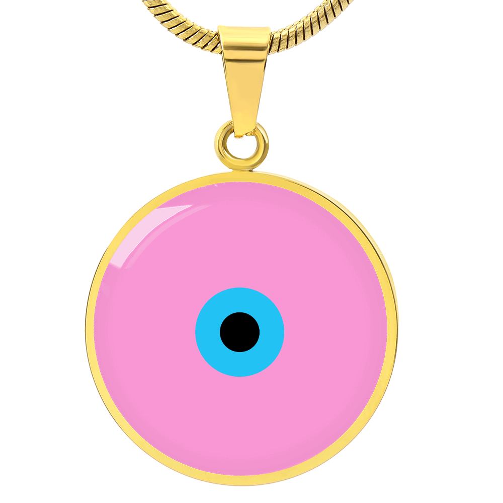 Evil Eye Necklace | Pink Amulet | Signature Design | Free Shipping