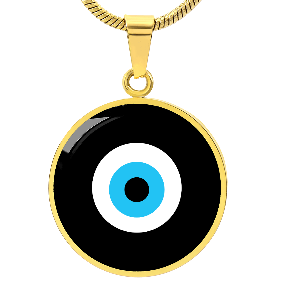 Evil Eye Necklace | Black | Free Shipping
