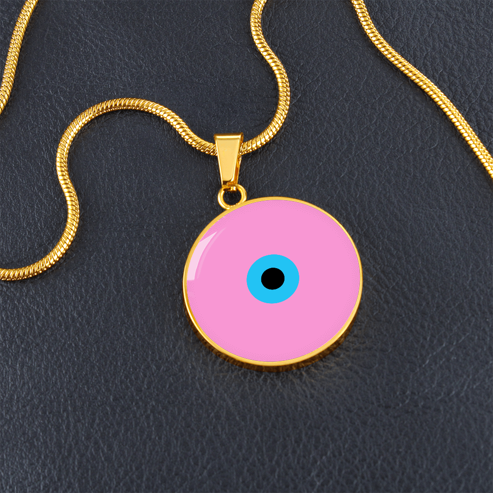 Evil Eye Necklace | Pink Amulet | Signature Design | Free Shipping