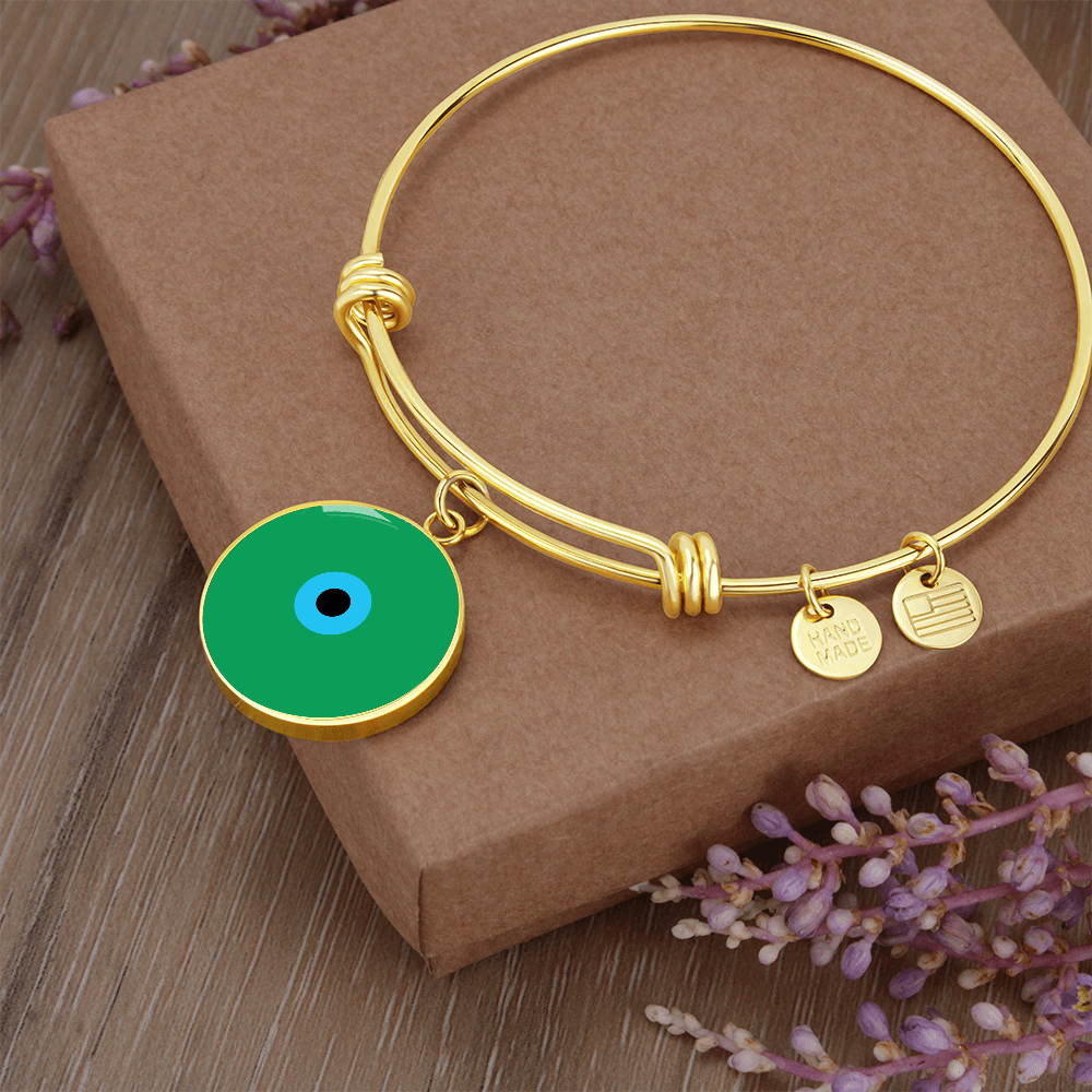 Evil Eye Bracelet | Green Amulet | Signature Design | Free Shipping