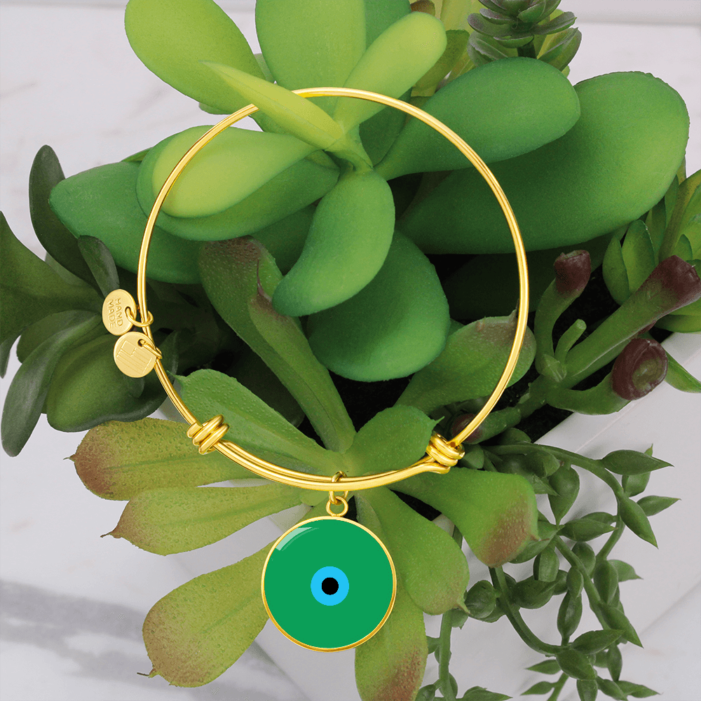 Evil Eye Bracelet | Green Amulet | Signature Design | Free Shipping