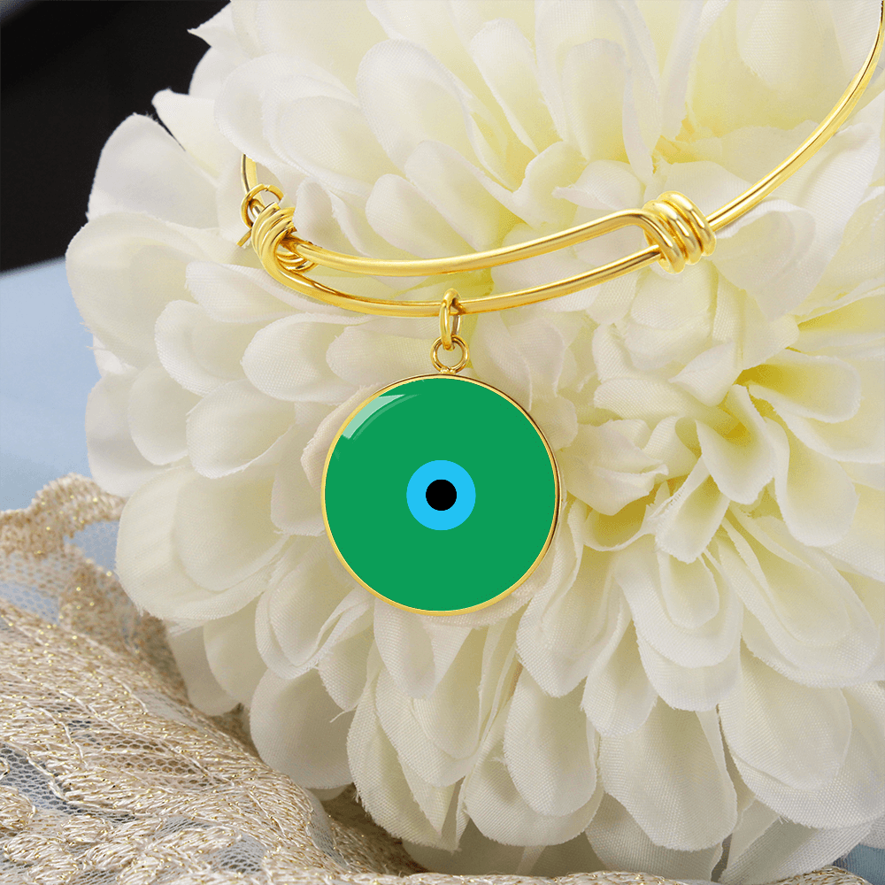 Evil Eye Bracelet | Green Amulet | Signature Design | Free Shipping