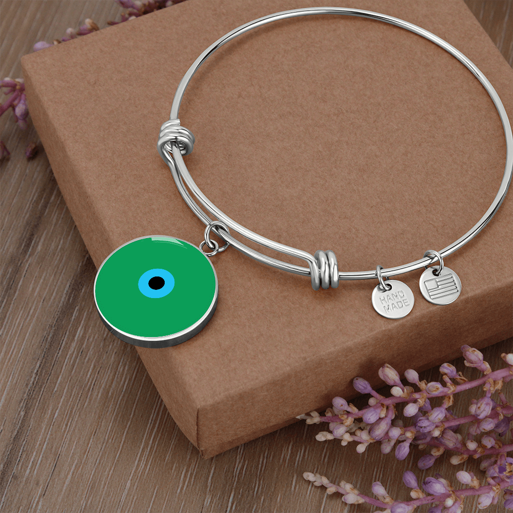 Evil Eye Bracelet | Green Amulet | Signature Design | Free Shipping