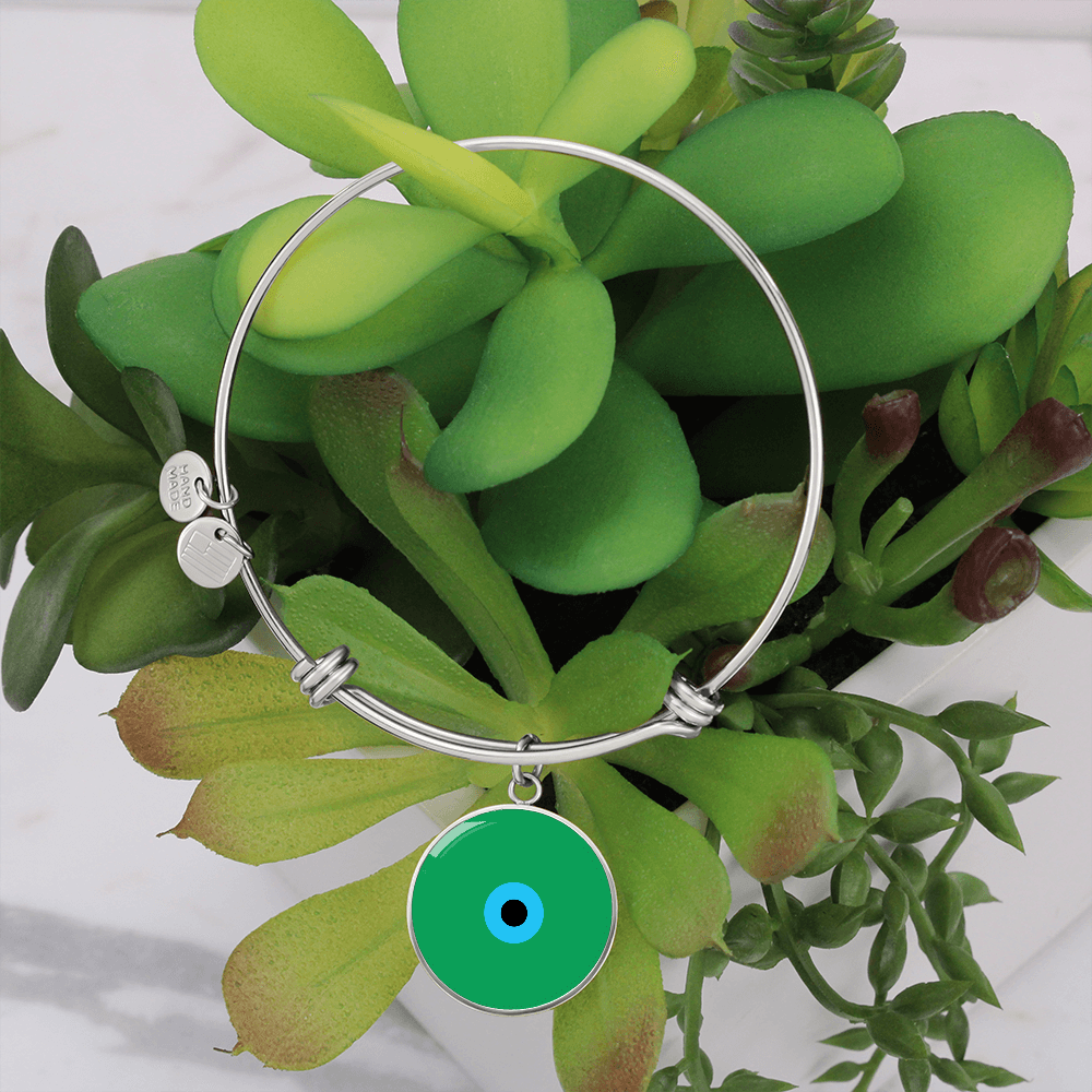 Evil Eye Bracelet | Green Amulet | Signature Design | Free Shipping