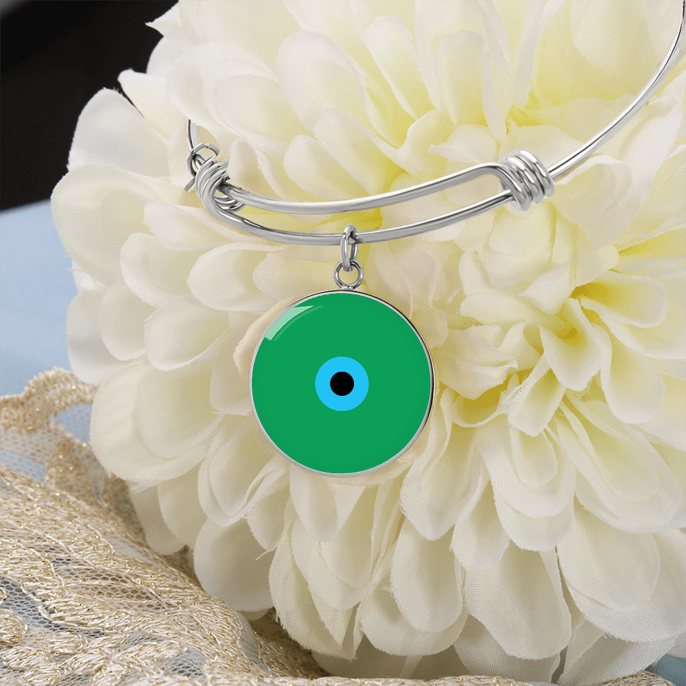 Evil Eye Bracelet | Green Amulet | Signature Design | Free Shipping