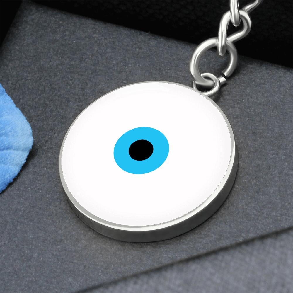 Evil Eye Keychain | White Amulet | Free Shipping