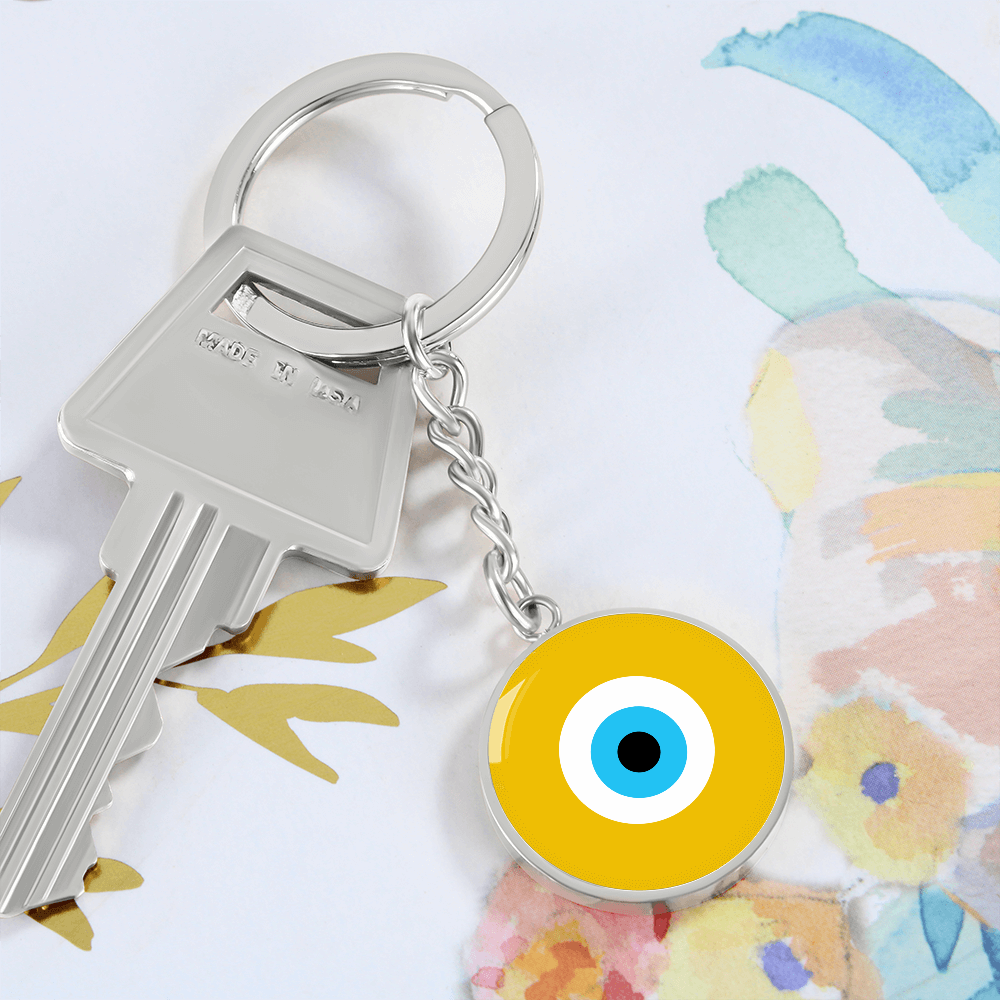 Evil Eye Keychain | Gold Amulet | Signature Design | Free Shipping
