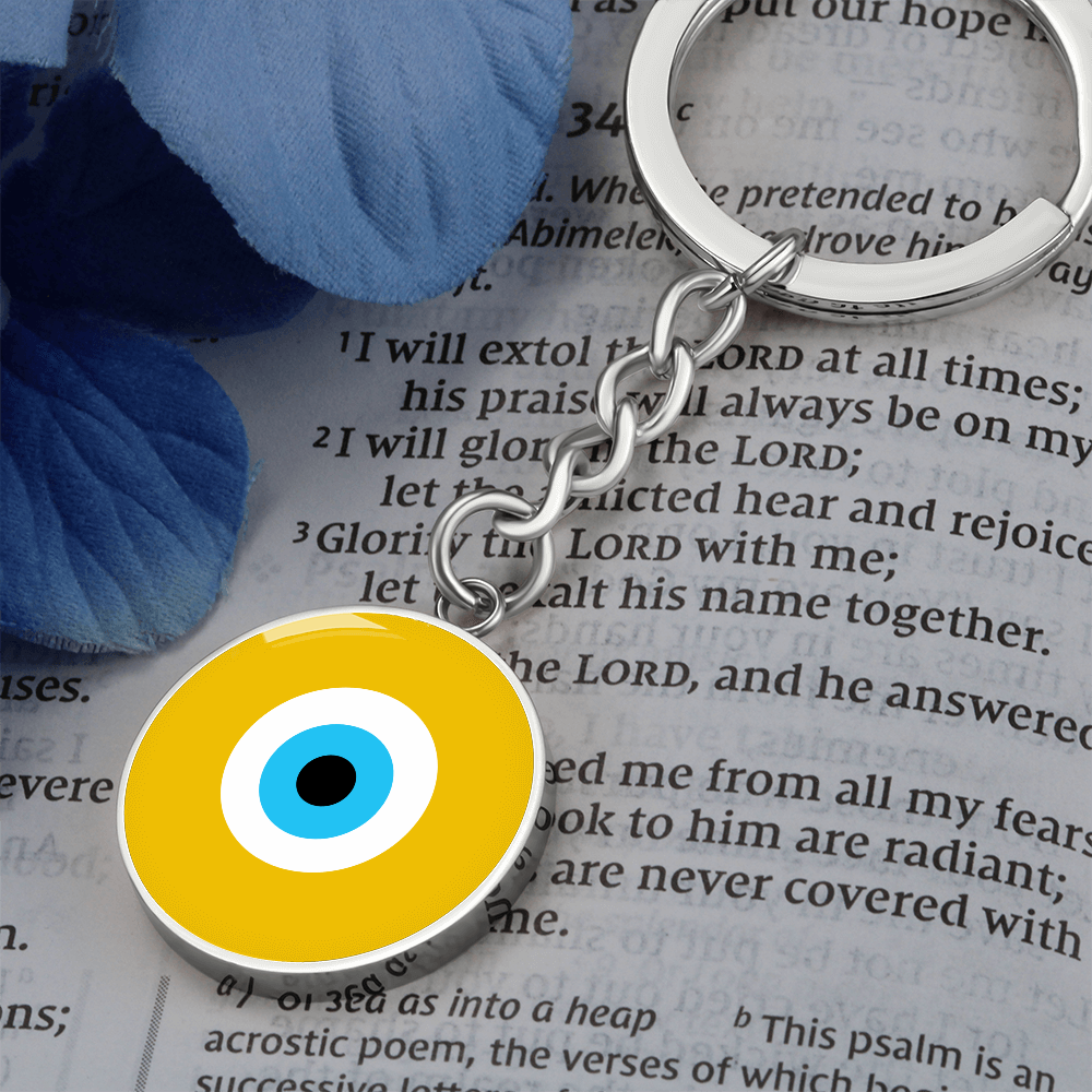 Evil Eye Keychain | Gold Amulet | Signature Design | Free Shipping