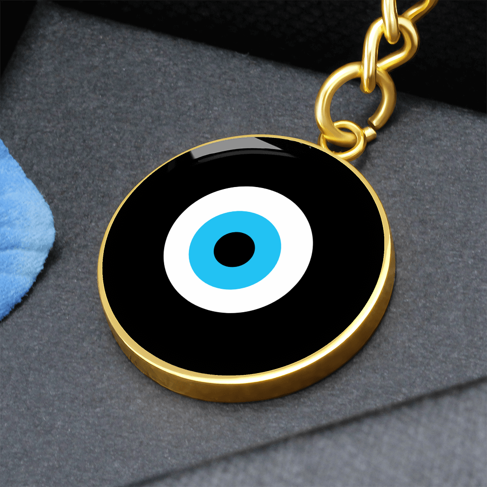 Evil Eye Keychain | Black Amulet | Free Shipping
