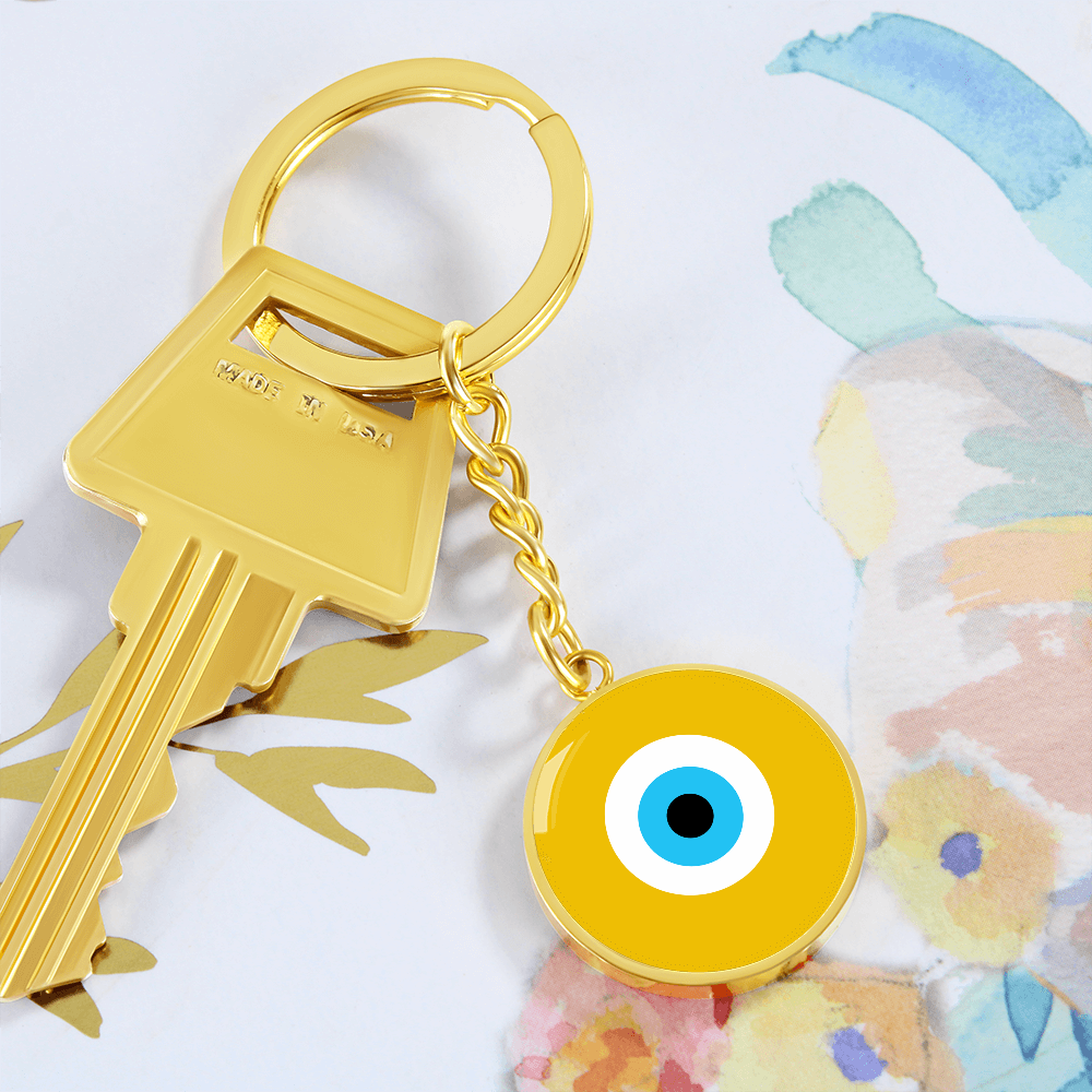 Evil Eye Keychain | Gold Amulet | Signature Design | Free Shipping