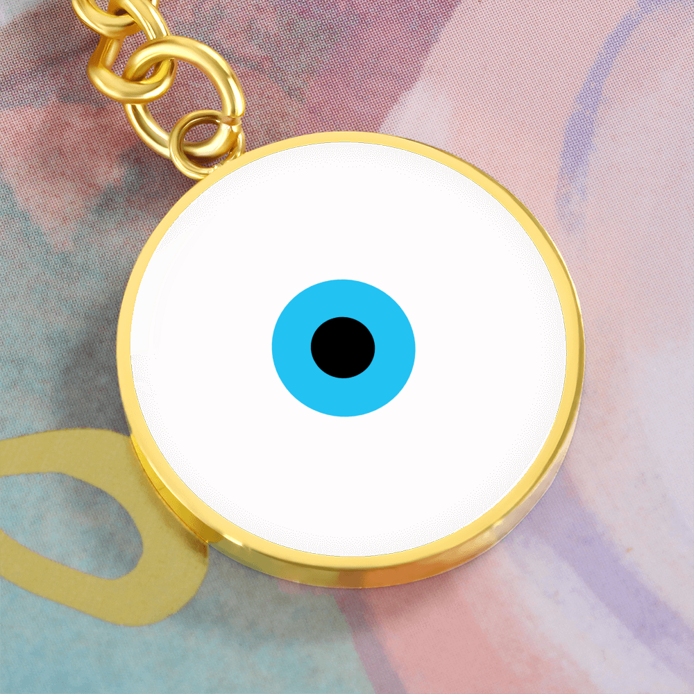Evil Eye Keychain | White Amulet | Free Shipping