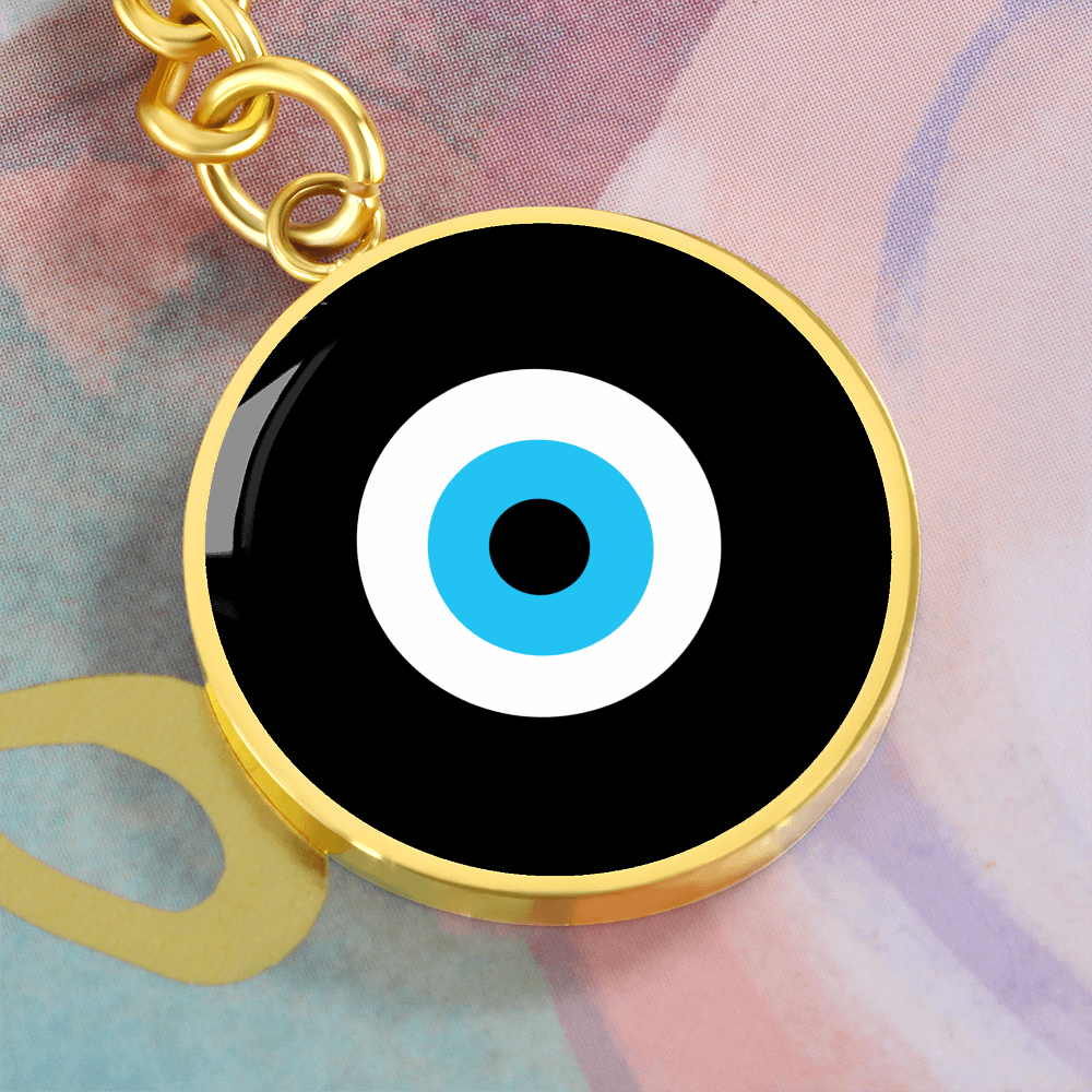 Evil Eye Keychain | Black Amulet | Free Shipping