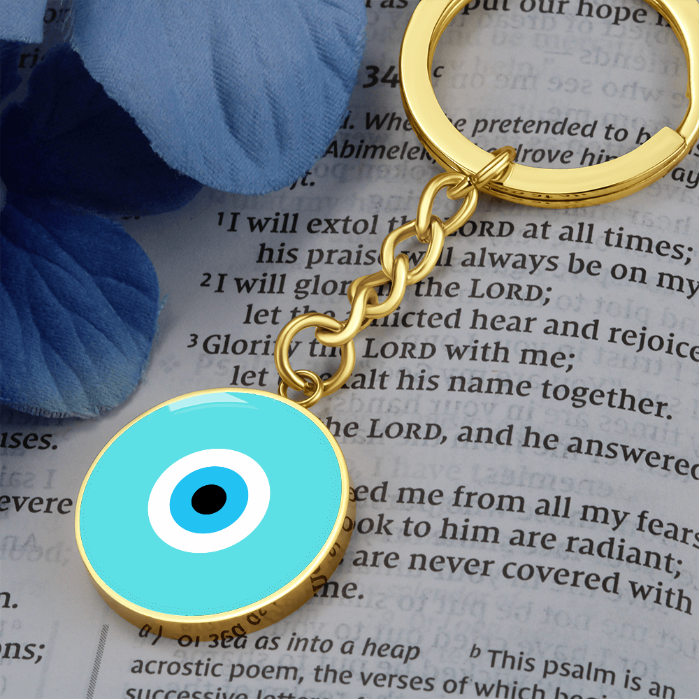 Evil Eye Keychain | Turquoise Amulet | Free Shipping