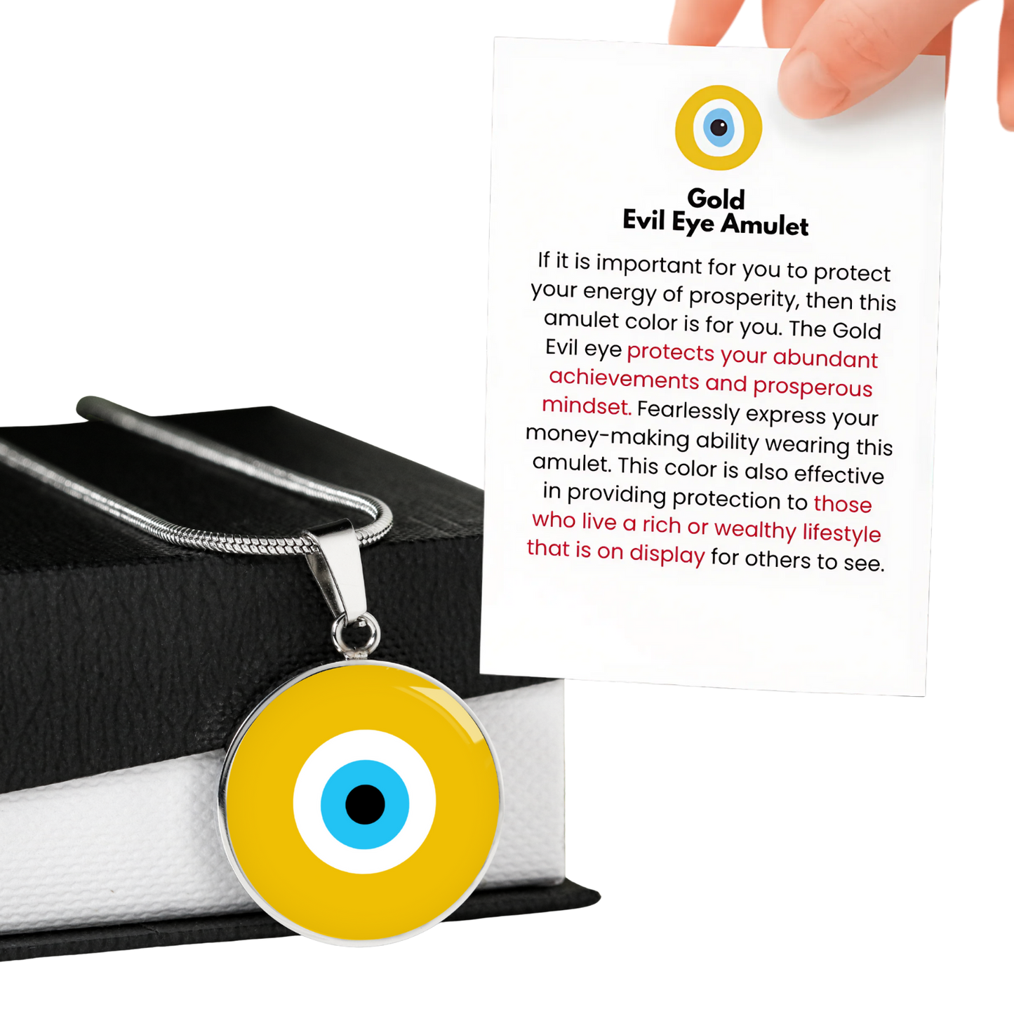 Evil Eye Necklace | Gold Amulet | Signature Design | Free Shipping