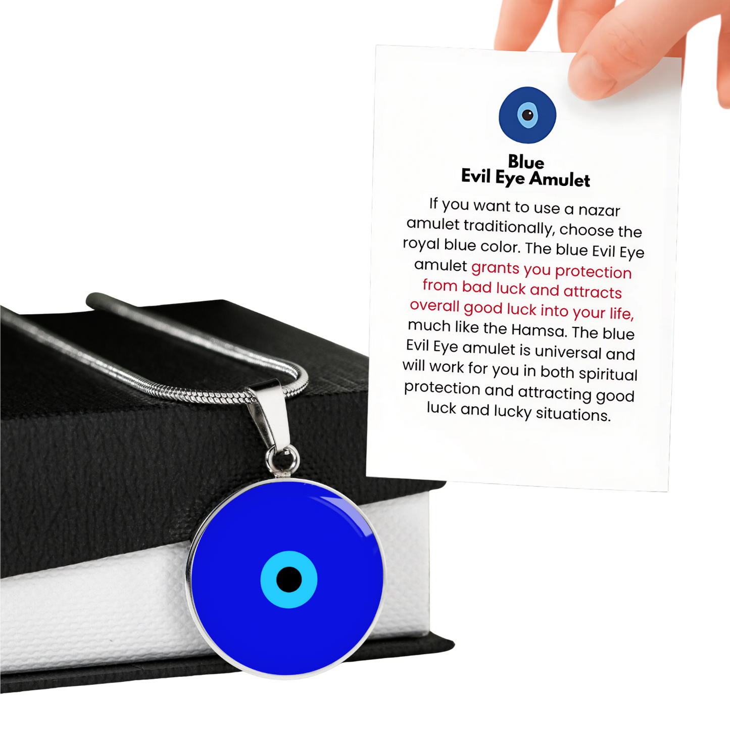 Evil Eye Necklace | Blue Amulet | Free Shipping
