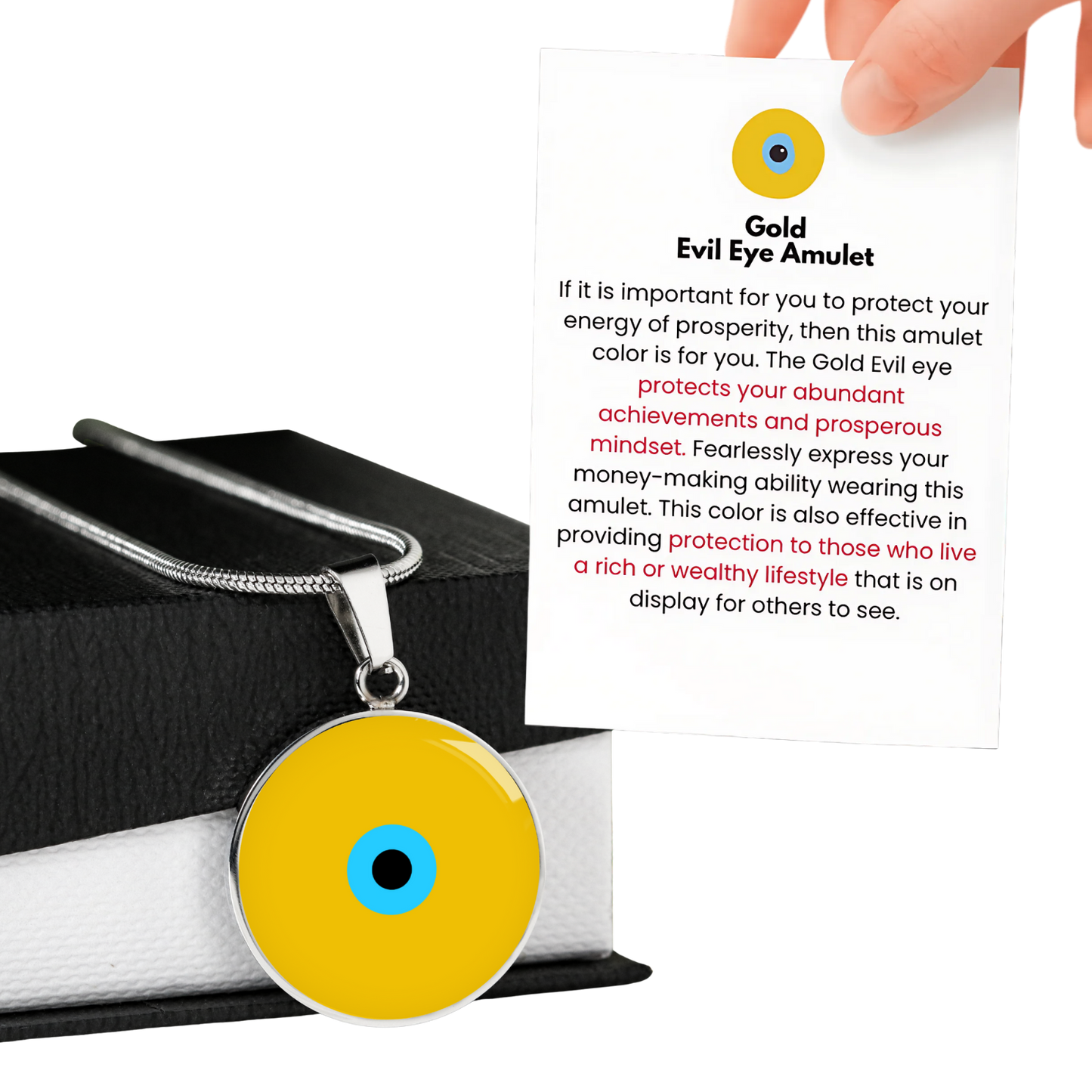 Evil Eye Necklace | Gold Amulet | Signature Design | Free Shipping