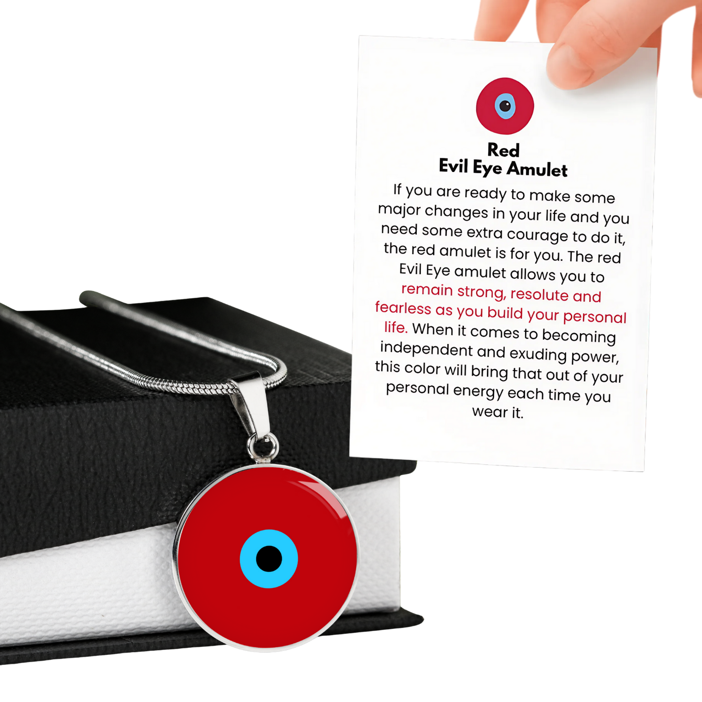 Evil Eye Necklace | Red Amulet | Signature Design | Free Shipping