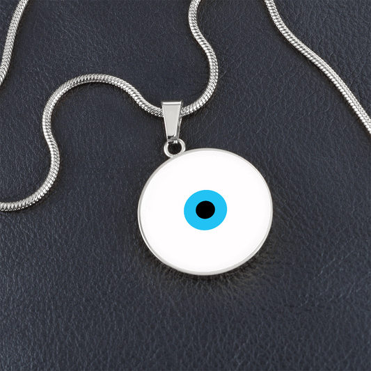 Evil Eye Necklace | White | Free Shipping