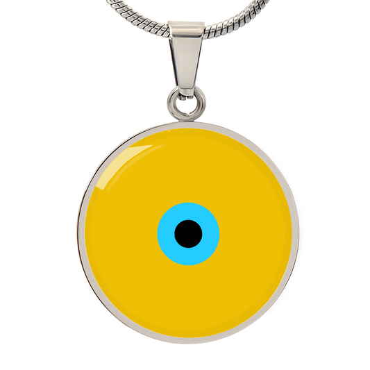 Evil Eye Necklace | Gold Amulet |  Signature Design | Free Shipping