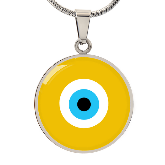 Evil Eye Necklace | Gold Amulet |  Signature Design | Free Shipping