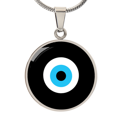 Evil Eye Necklace | Black Amulet  | Free Shipping