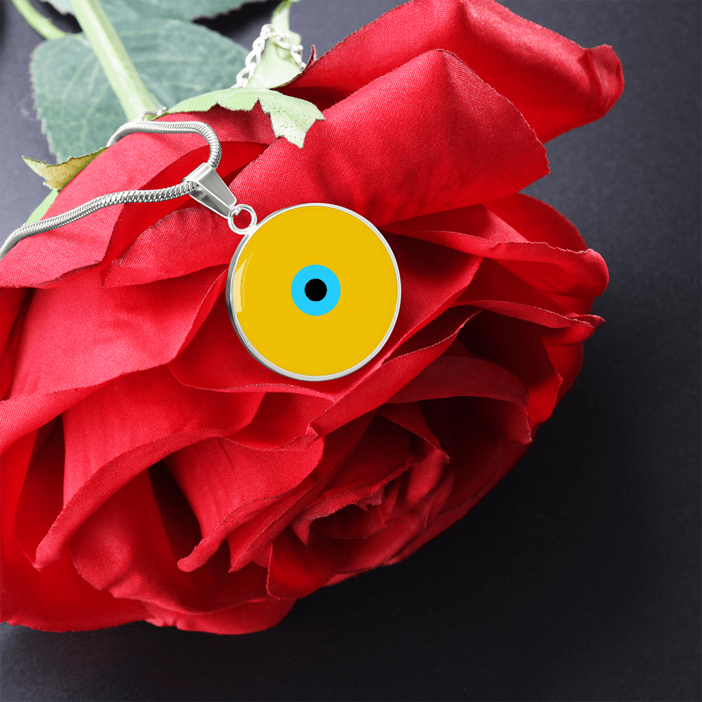 Evil Eye Necklace | Gold Amulet |  Signature Design | Free Shipping