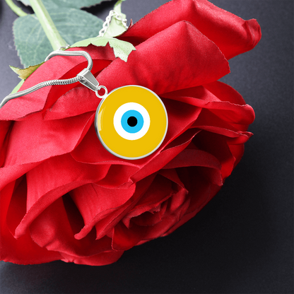 Evil Eye Necklace | Gold Amulet |  Signature Design | Free Shipping
