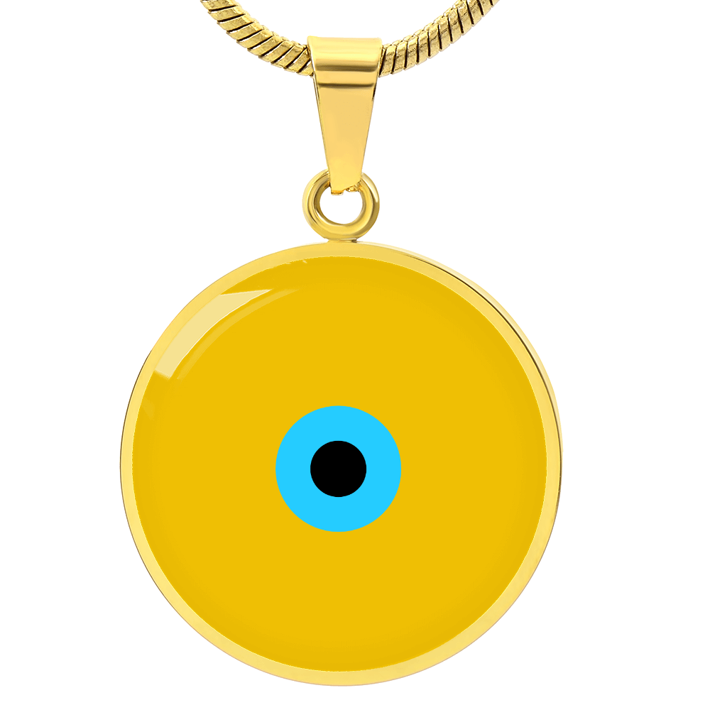 Evil Eye Necklace | Gold Amulet |  Signature Design | Free Shipping