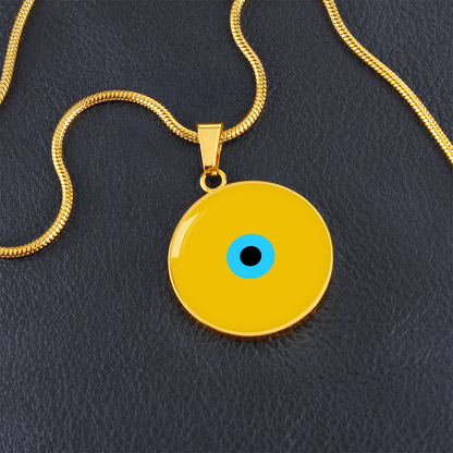 Evil Eye Necklace | Gold Amulet |  Signature Design | Free Shipping
