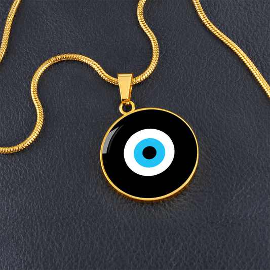 Evil Eye Necklace | Black | Free Shipping