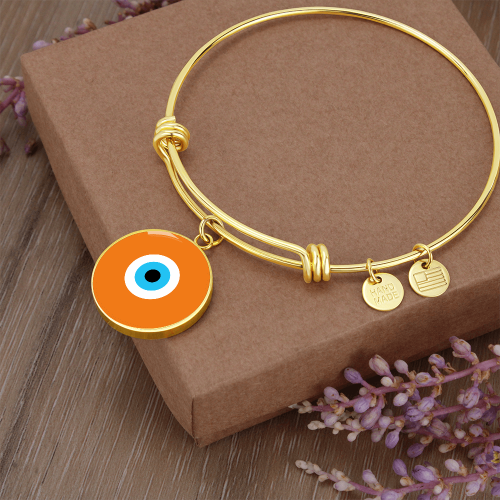 Evil Eye Bracelet | Orange | Free Shipping