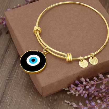 Evil Eye Bracelet | Black | Free Shipping