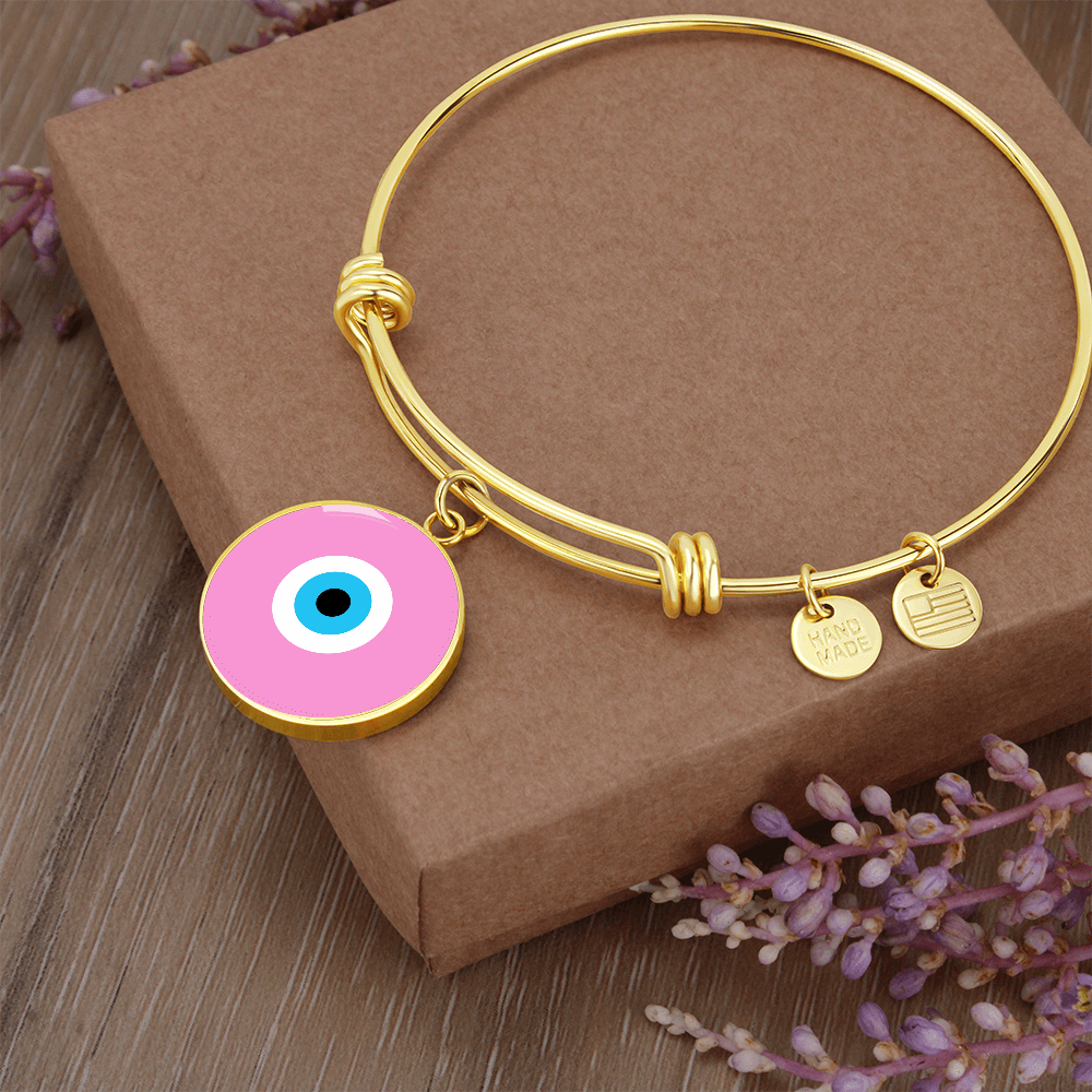 Evil Eye Bracelet | Soft Pink | Free Shipping