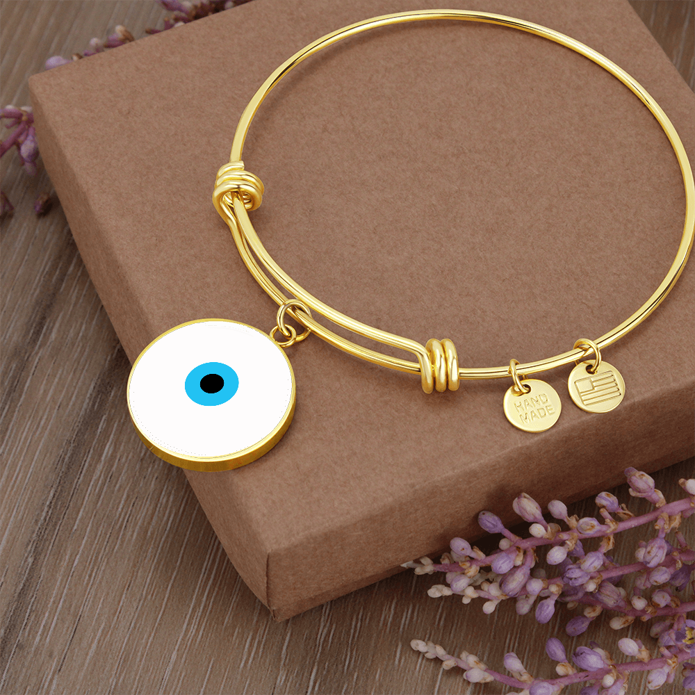 Evil Eye Bracelet | White | Free Shipping