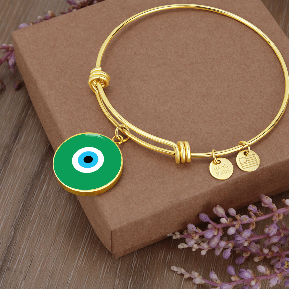 Evil Eye Bracelet | Green | Free Shipping