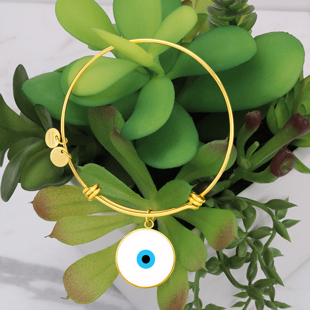 Evil Eye Bracelet | White | Free Shipping