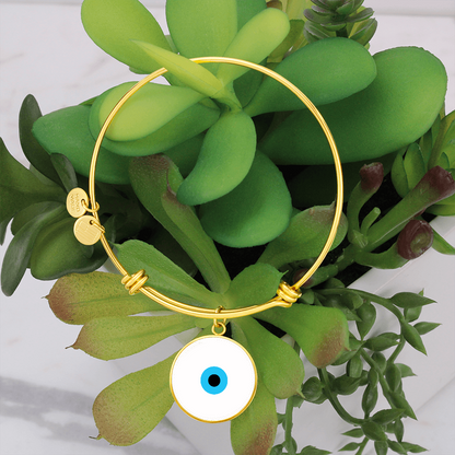 Evil Eye Bracelet | White | Free Shipping