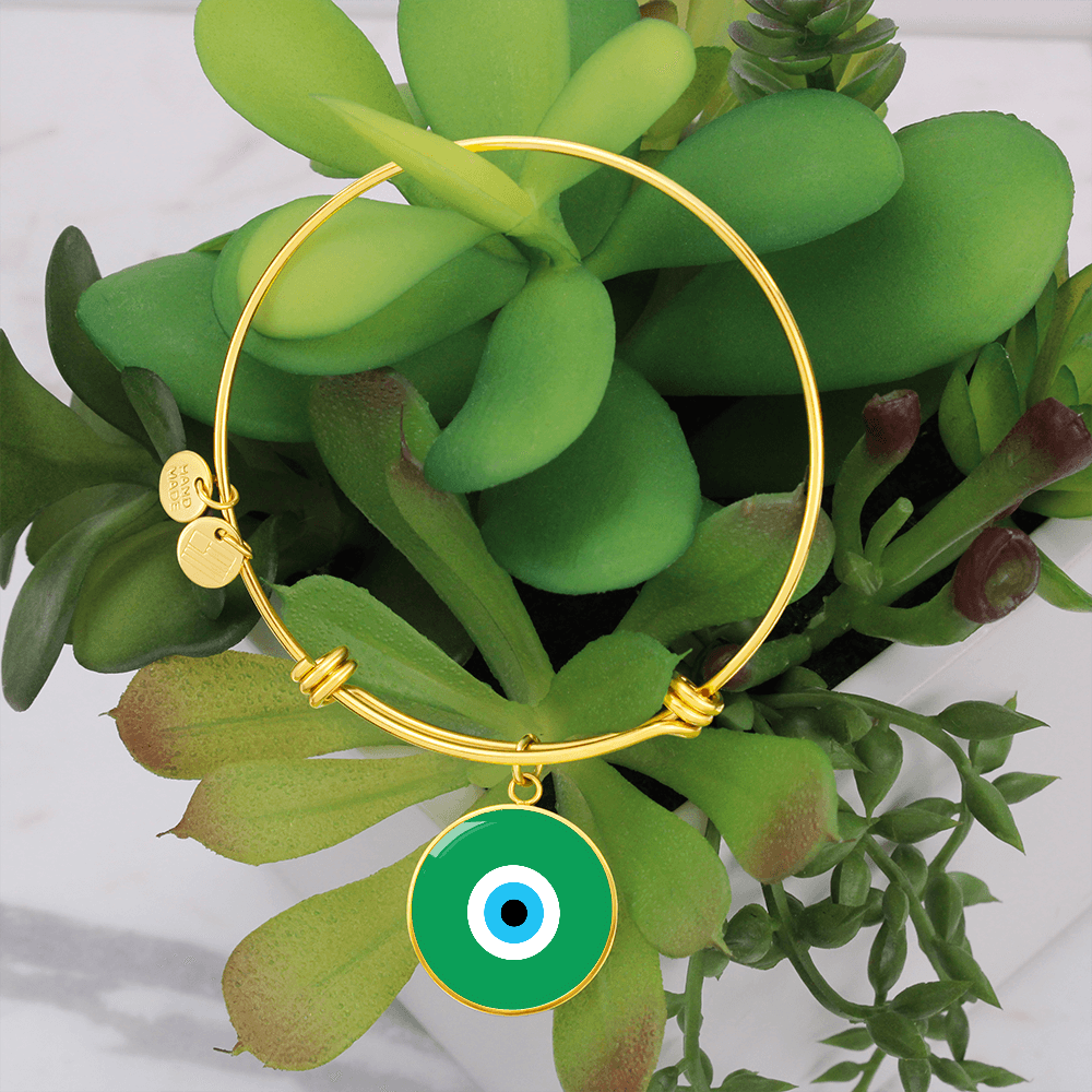 Evil Eye Bracelet | Green | Free Shipping