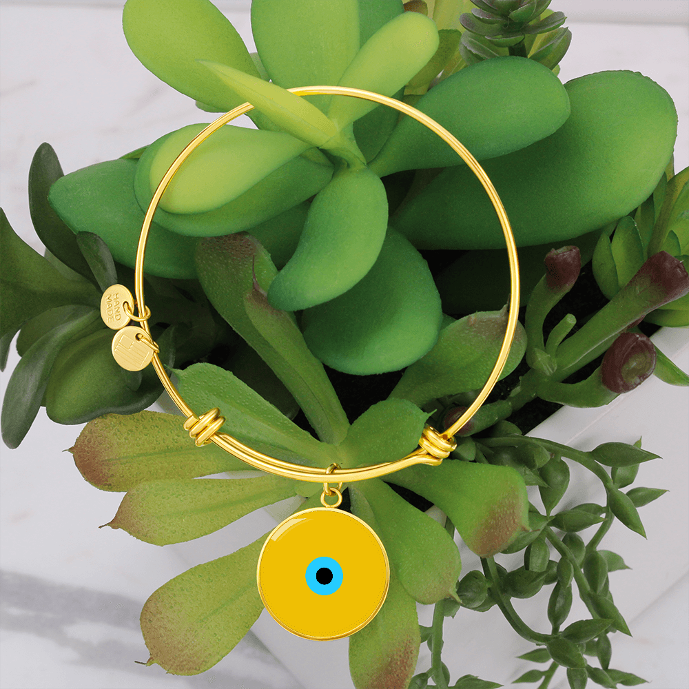 Evil Eye Bracelet | Gold Amulet |  Signature Design | Free Shipping