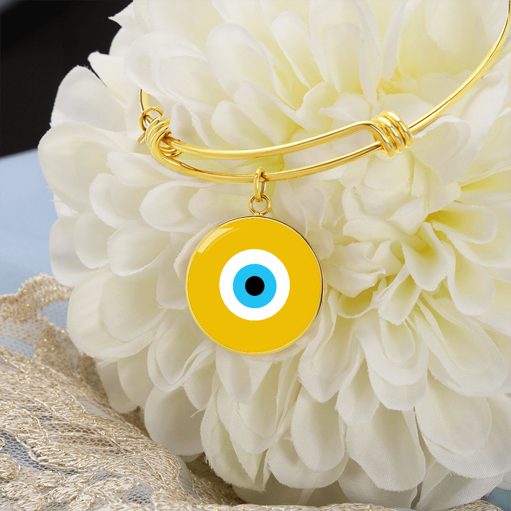 Evil Eye Bracelet | Gold Amulet |  Signature Design | Free Shipping