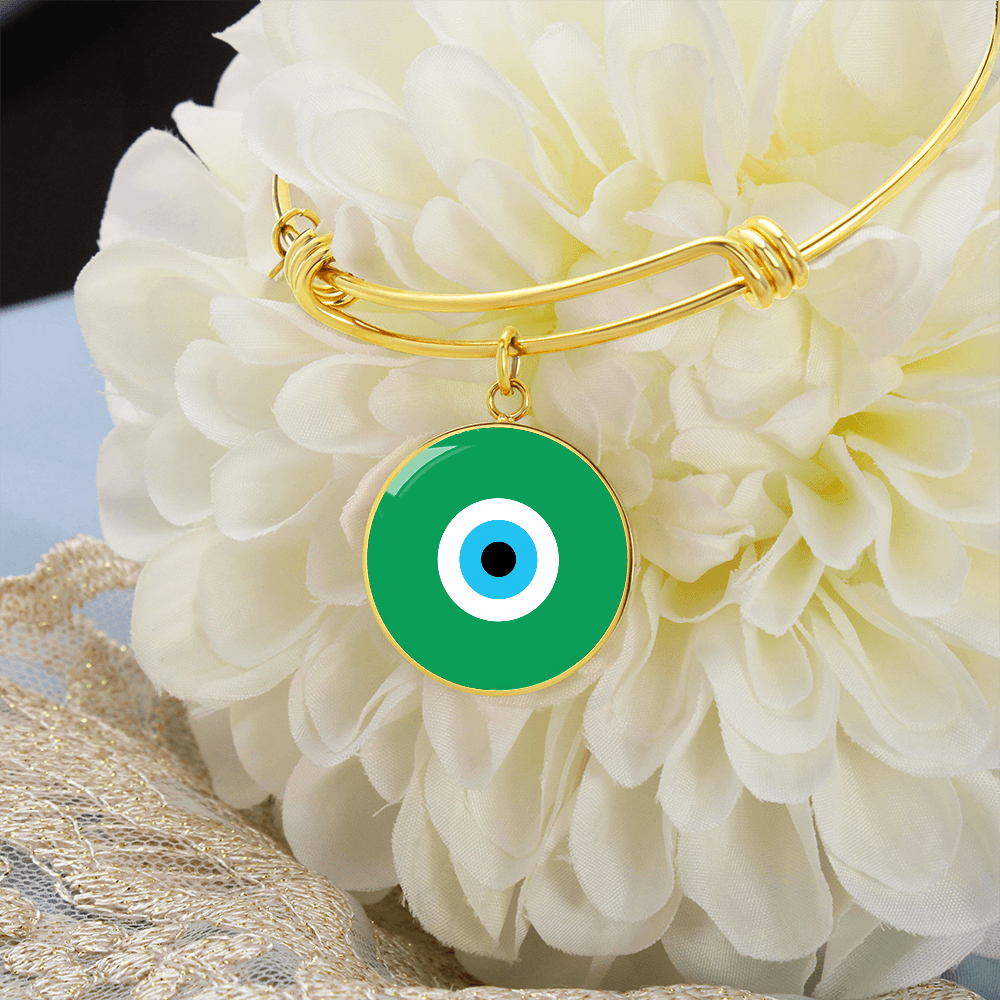 Evil Eye Bracelet | Green | Free Shipping