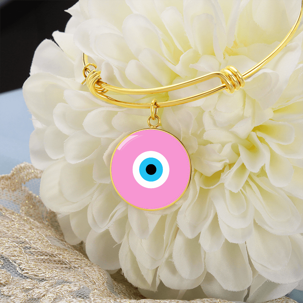 Evil Eye Bracelet | Soft Pink | Free Shipping