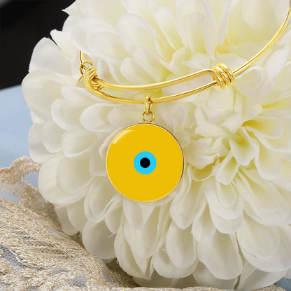 Evil Eye Bracelet | Gold Amulet |  Signature Design | Free Shipping