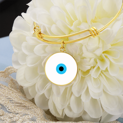 Evil Eye Bracelet | White | Free Shipping