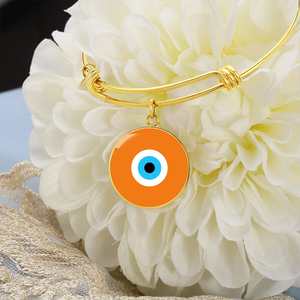 Evil Eye Bracelet | Orange | Free Shipping