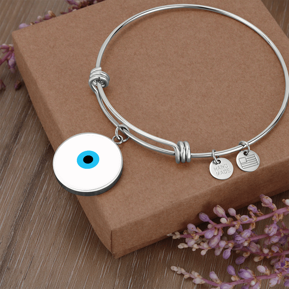 Evil Eye Bracelet | White | Free Shipping
