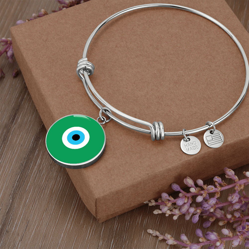 Evil Eye Bracelet | Green | Free Shipping